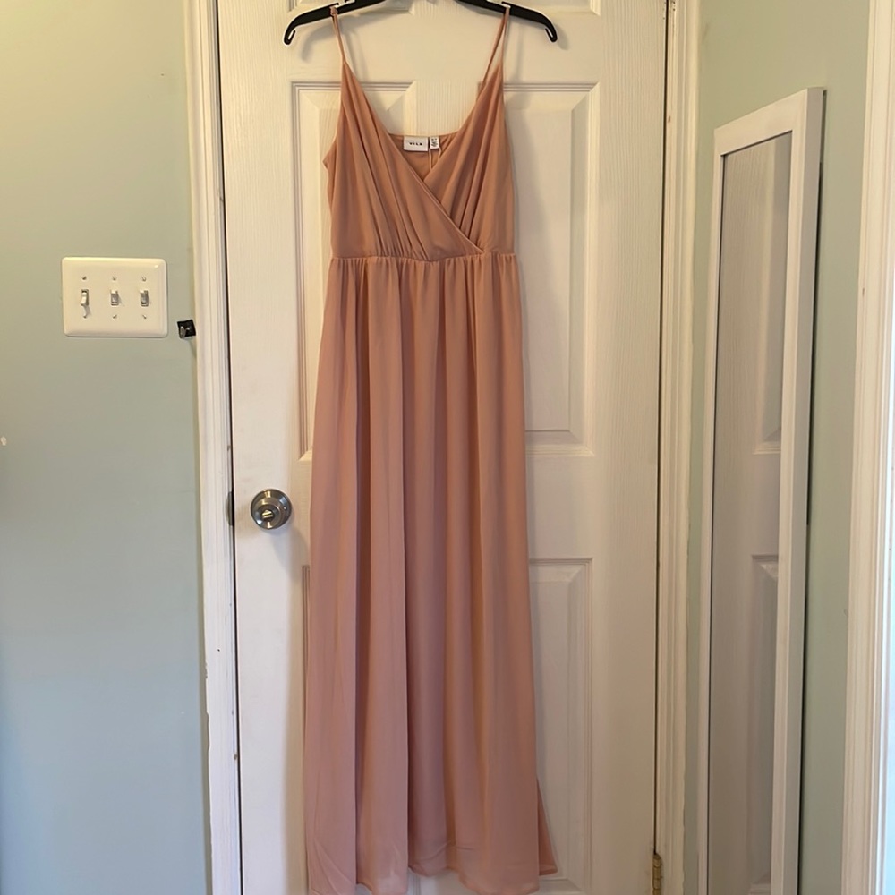 NWT Vila Maxi Dress Misty Rose/Light Pink